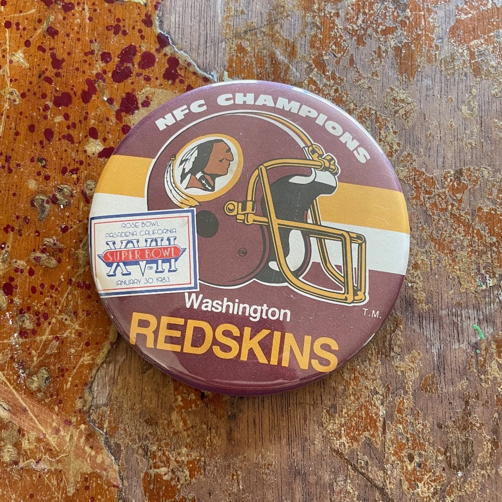 Vintage Redskins NFL Pin
